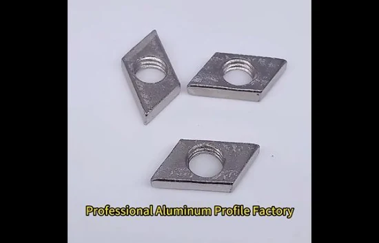 Kundenspezifisches Aluminium-Extrusionsprofil 3030 4040 mit elastischem Federendverschluss